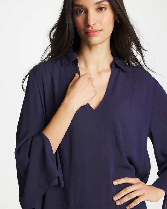 Woven Collar Swim Cover-Up - image 4